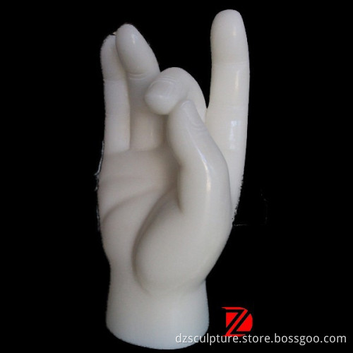 Stone buddha hand statue